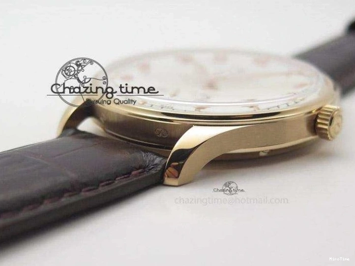 MIROTIME 0731 Compact Portuguese IW545409 RG ZF 1:1 Best Edition White Dial On Brown Leather Strap A 7336